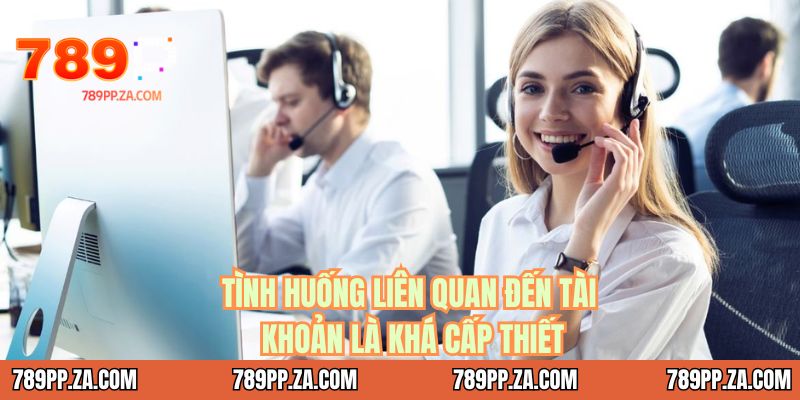 Tình huống liên quan đến tài khoản là khá cấp thiết